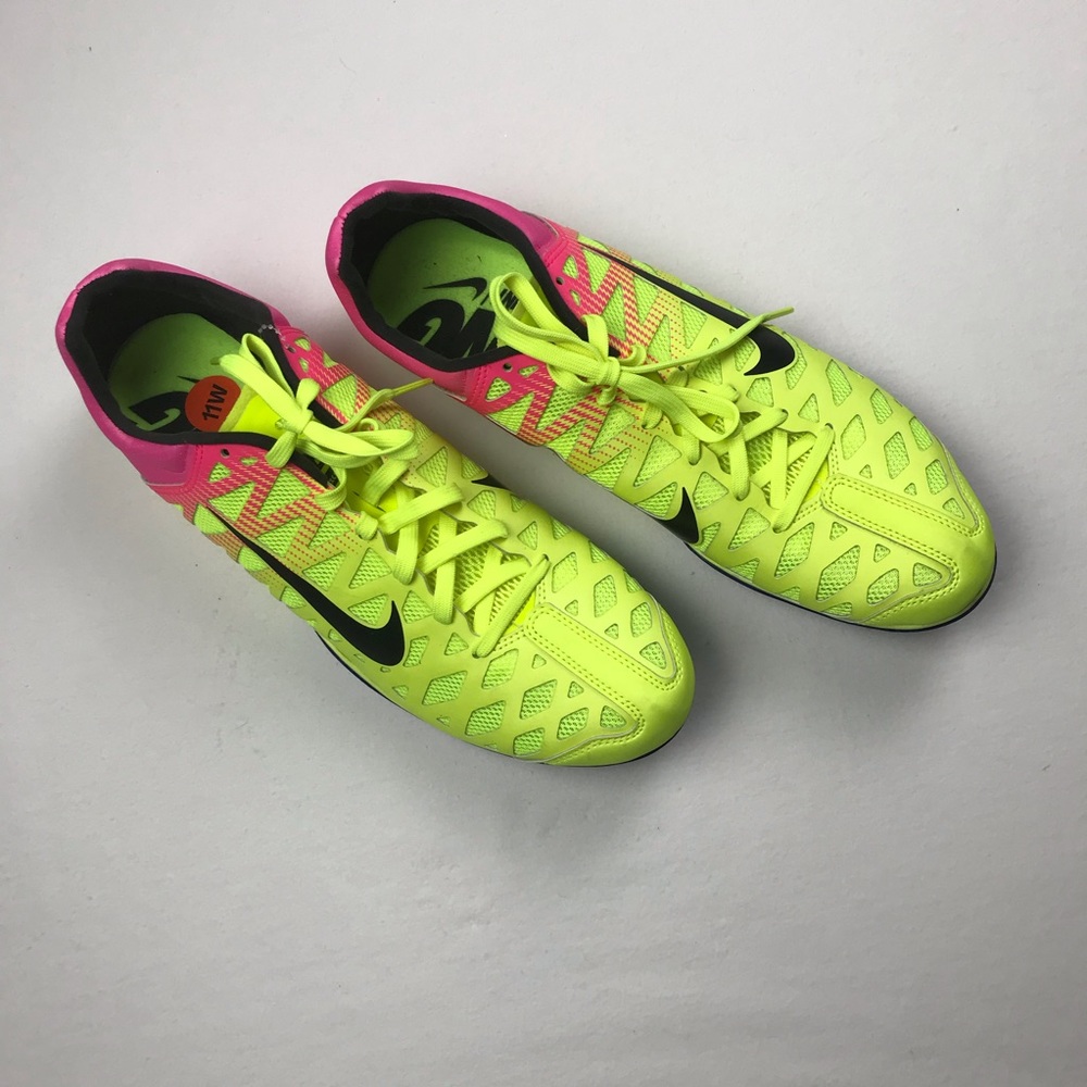 Nike racing sprint soccer shoes green/black Sz 11 - Picture 3 of 6